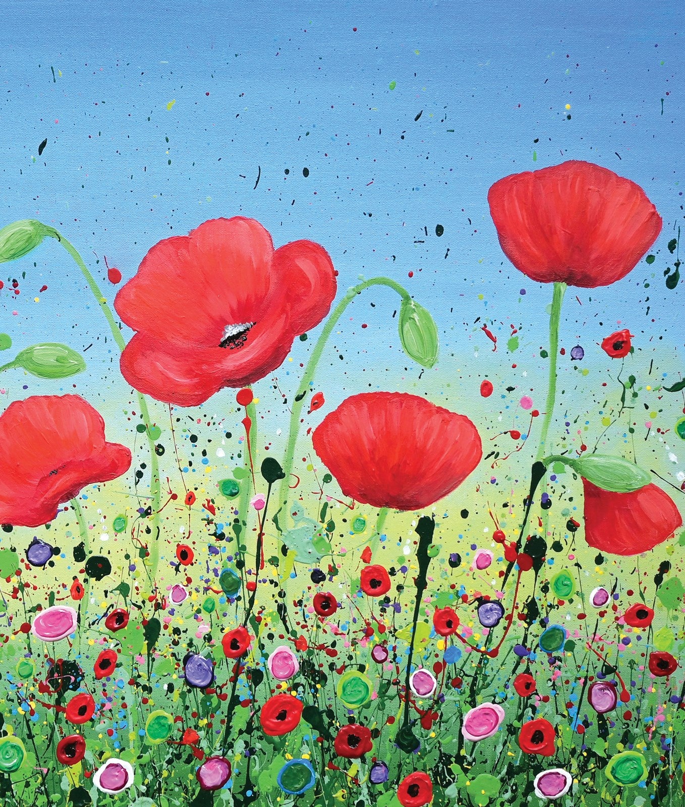 A595 Dancing Poppies