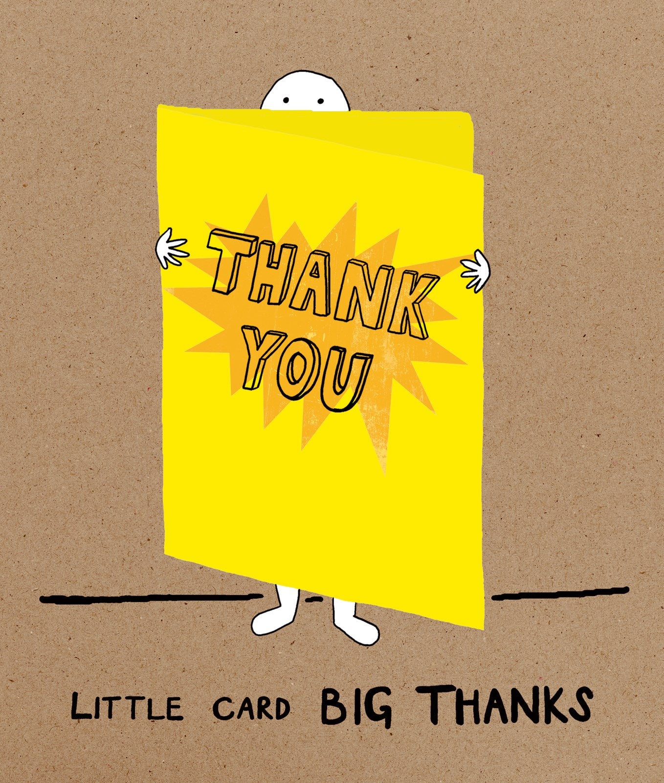 A892 Little Card Big Thanks