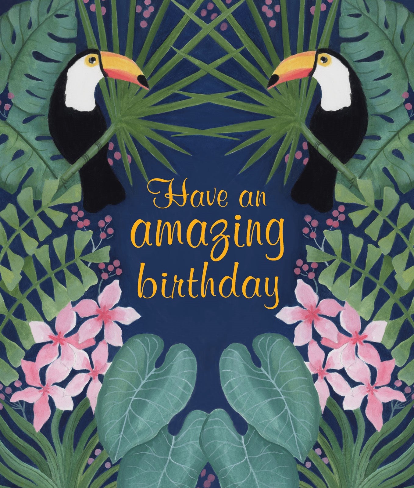 F102 Beautiful Birthday Toucans