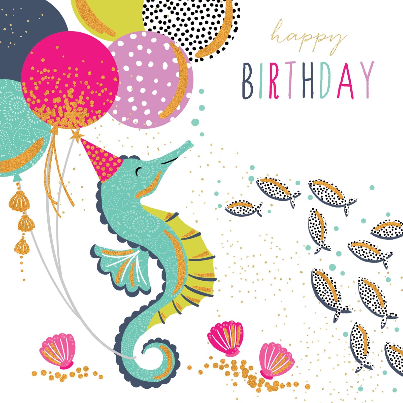 JB448 Birthday Seahorse