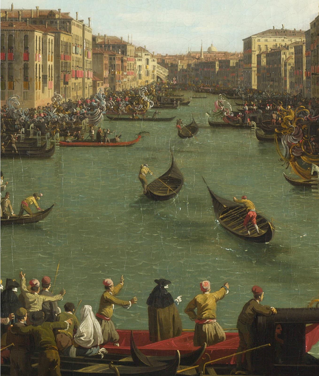 NG410 Venice: A Regatta on the Grand Canal by Canaletto