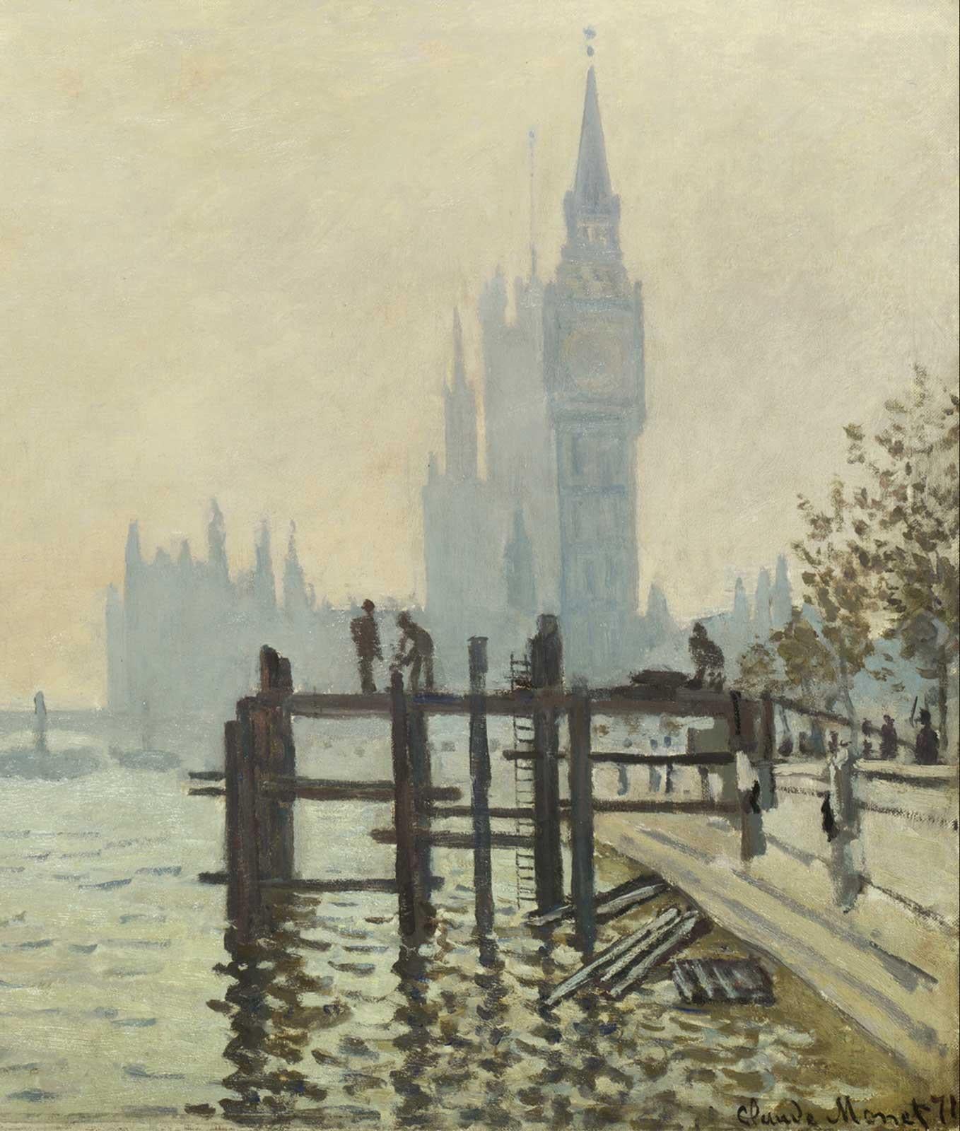 NG412 The Thames Below Westminster by Monet