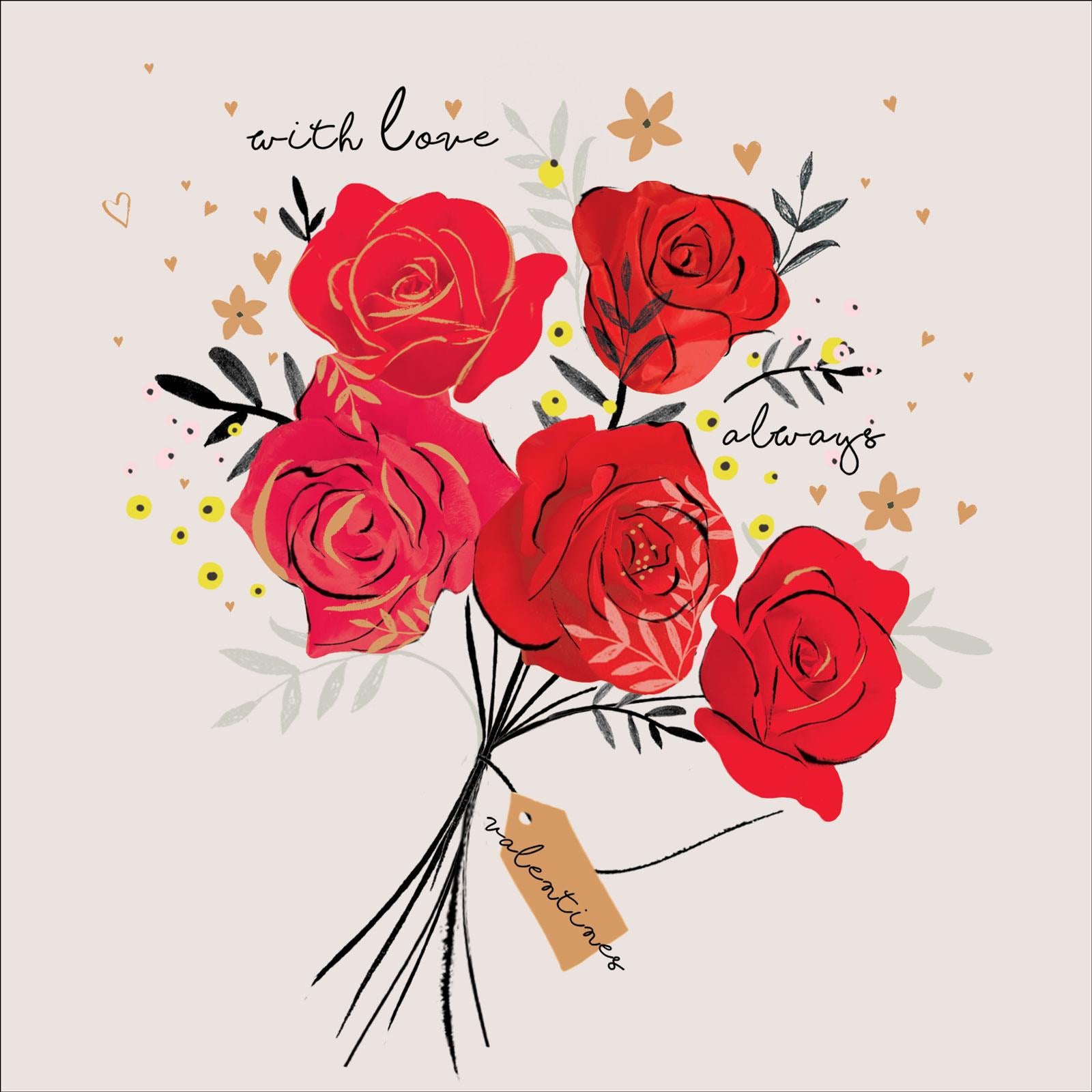 S003 Red Roses With Love Always