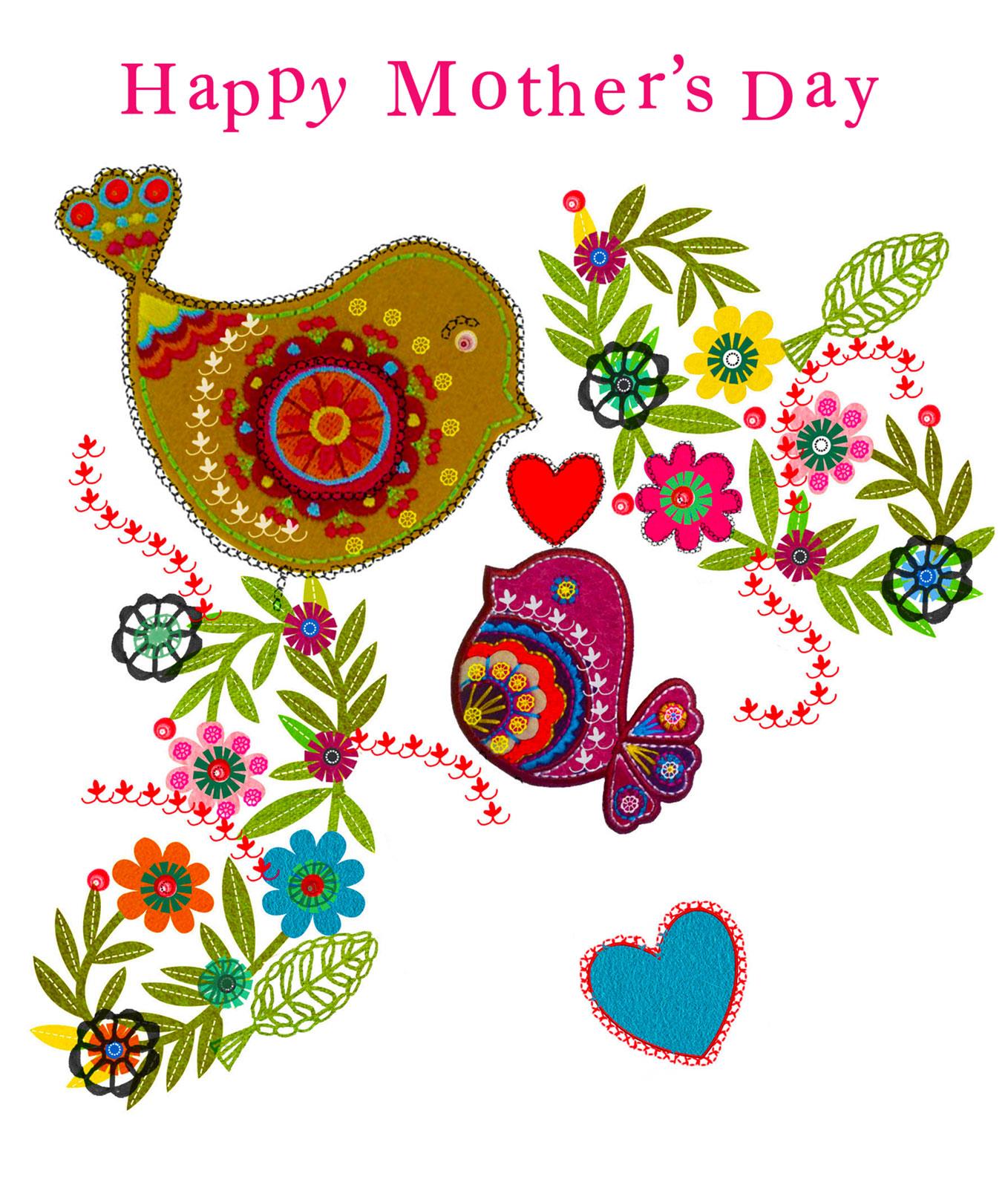 S367 Mother's Day Birds & Flowers