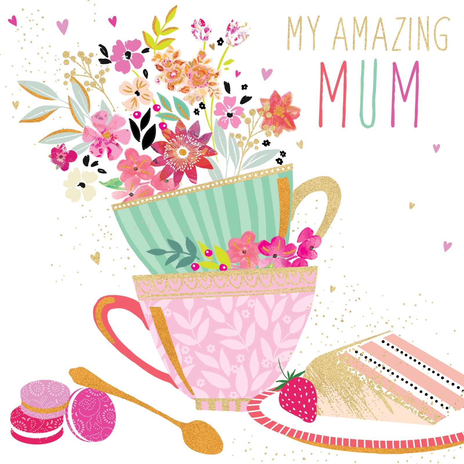 S607 Teacup of Flowers