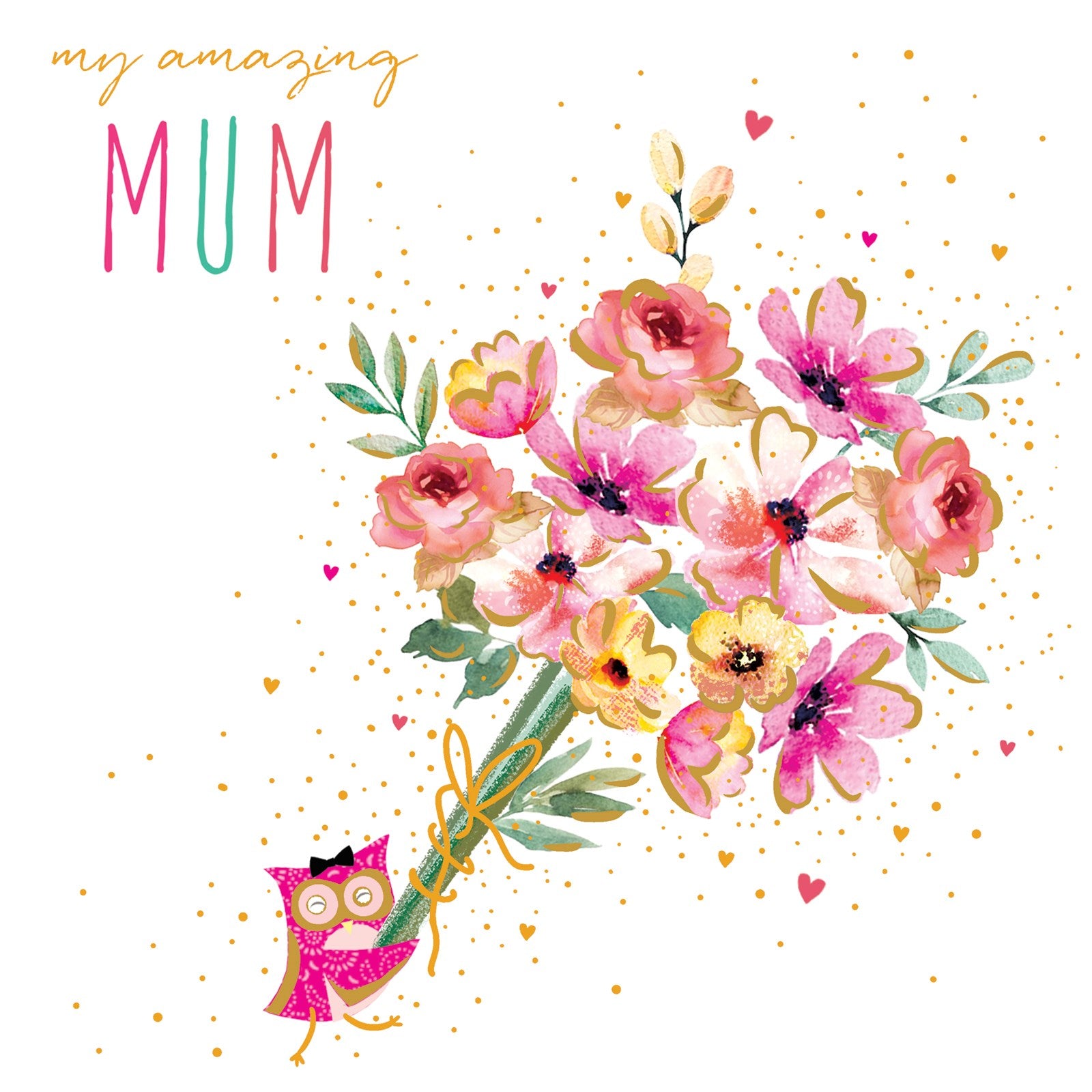 S613 Mum Owl Bouquet