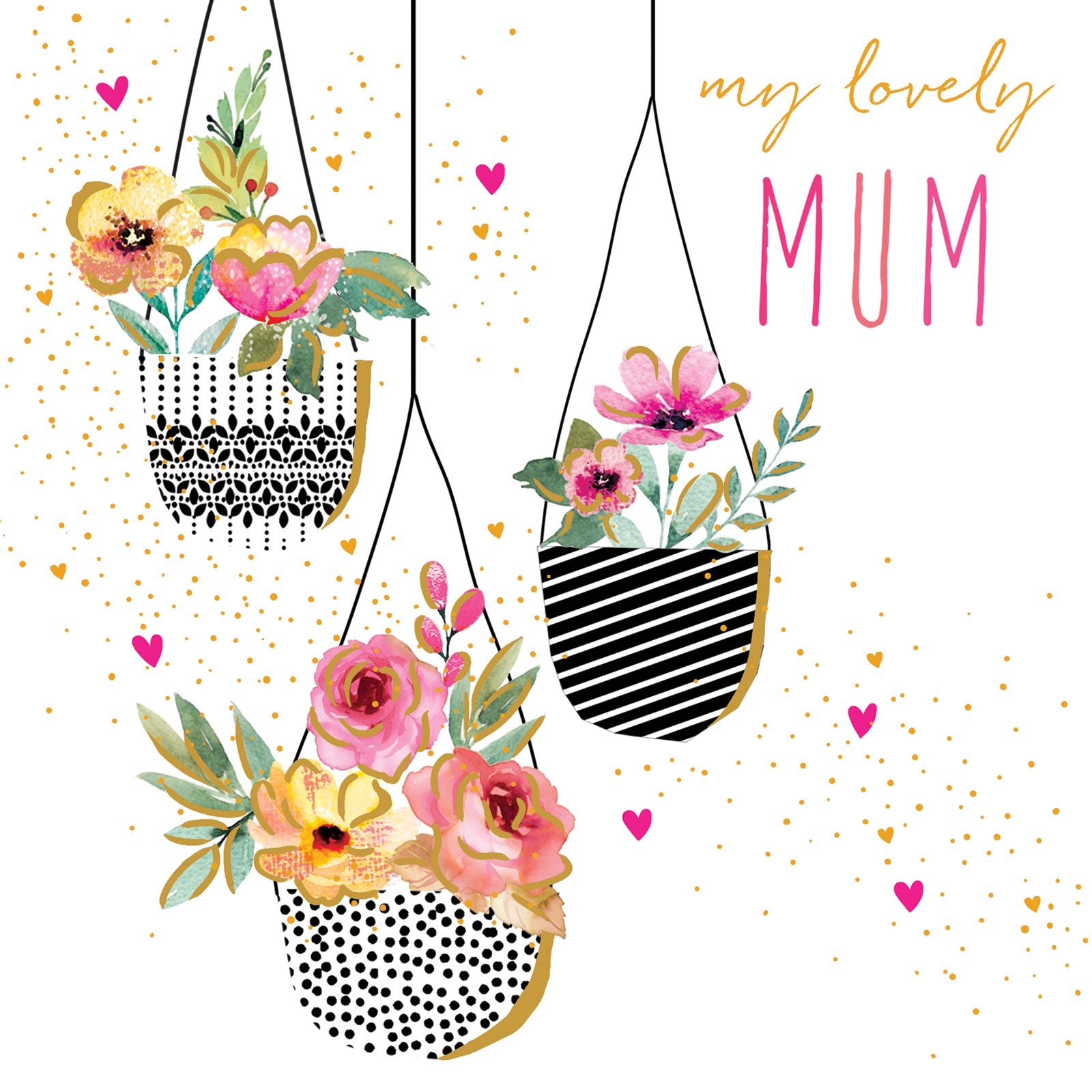 S617 Lovely Mum Hanging Baskets