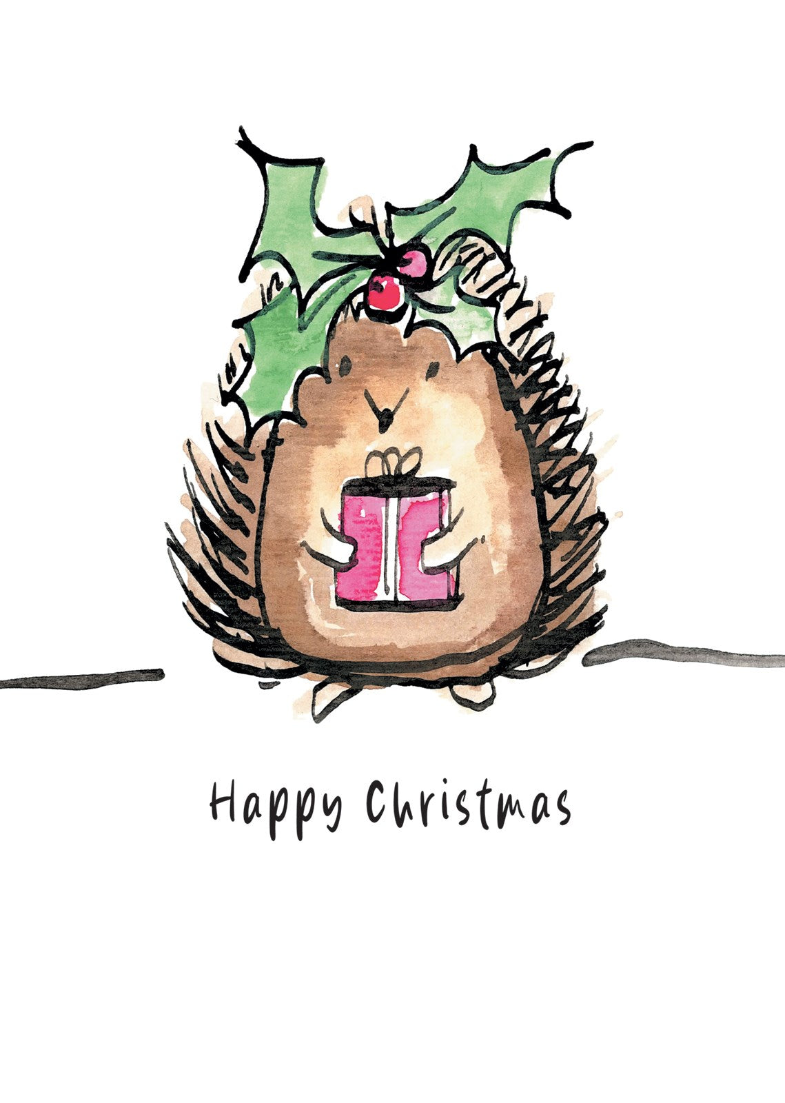 X011 Christmas Hedgehog