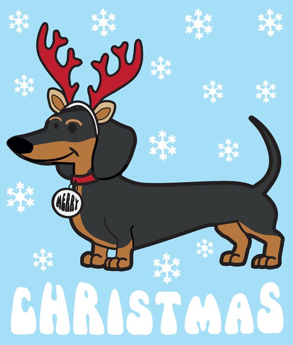 XC23 Dachshund Christmas