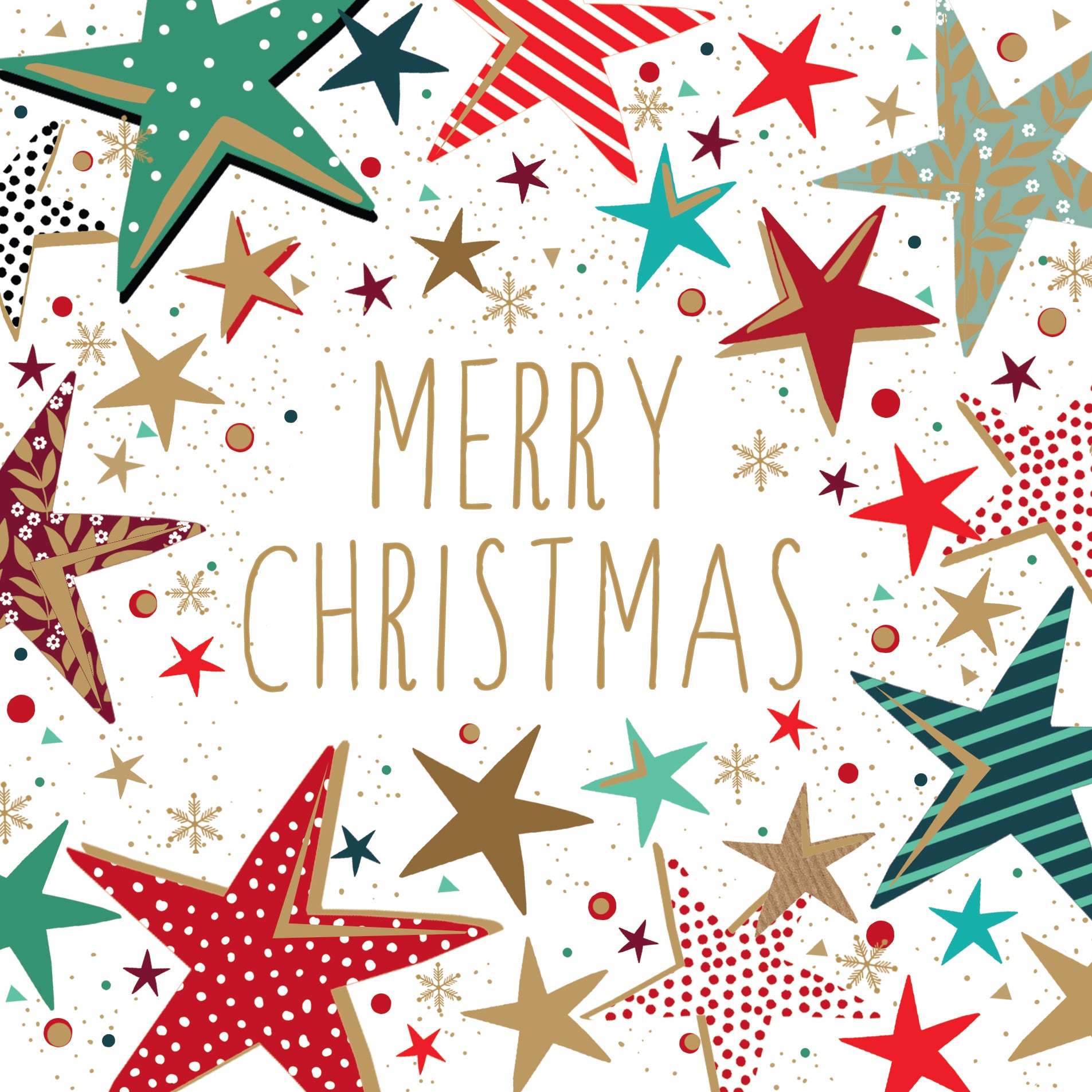 XJ84 Merry Christmas Stars  By Sarah Miller